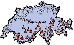 Cliparts Geografie Zwitserland 