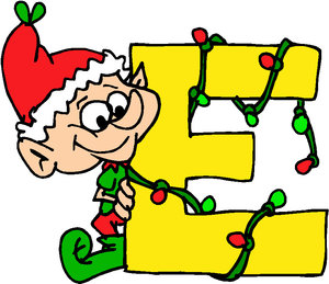 Cliparts Kerstmis Kerst alfabet 