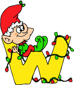 Cliparts Kerstmis Kerst alfabet 