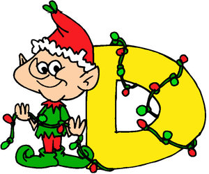 Cliparts Kerstmis Kerst alfabet 