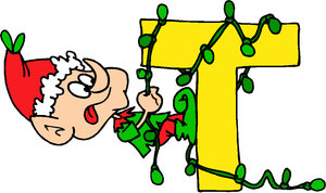 Cliparts Kerstmis Kerst alfabet 