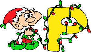 Cliparts Kerstmis Kerst alfabet 