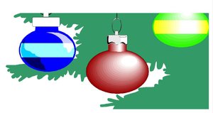 Cliparts Kerstmis Kerst ballen 