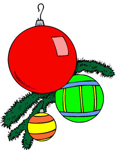 Cliparts Kerstmis Kerst ballen 