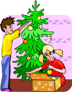 Cliparts Kerstmis Kerst bomen 