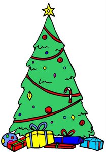 Cliparts Kerstmis Kerst bomen 
