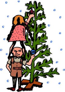Cliparts Kerstmis Kerst bomen 