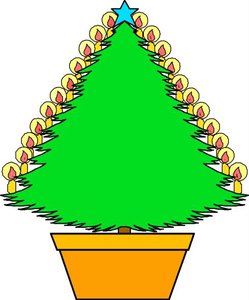 Cliparts Kerstmis Kerst bomen 