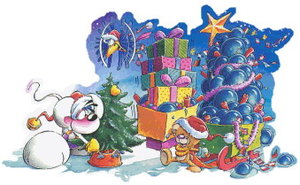 Cliparts Kerstmis Kerst diddl 