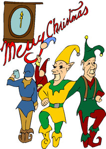 Cliparts Kerstmis Kerst elfen 