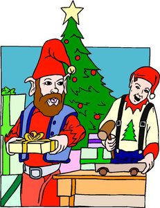 Cliparts Kerstmis Kerst elfen 
