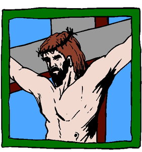 Cliparts Kerstmis Kerst godsdienst Jezus Aan Het Kruis