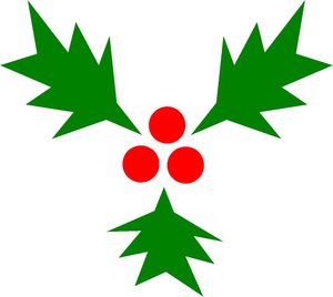 Cliparts Kerstmis Kerst hulst 