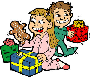 Cliparts Kerstmis Kerst kinderen 