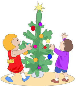 Cliparts Kerstmis Kerst kinderen 