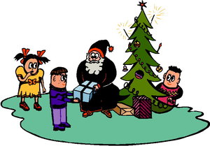 Cliparts Kerstmis Kerst kinderen 