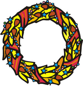Cliparts Kerstmis Kerst kransen 