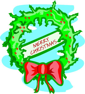 Cliparts Kerstmis Kerst kransen 