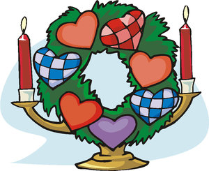 Cliparts Kerstmis Kerst kransen 