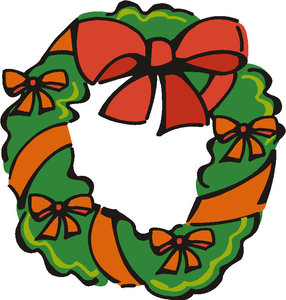 Cliparts Kerstmis Kerst kransen 
