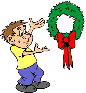 Cliparts Kerstmis Kerst kransen 
