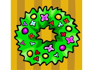Cliparts Kerstmis Kerst kransen 