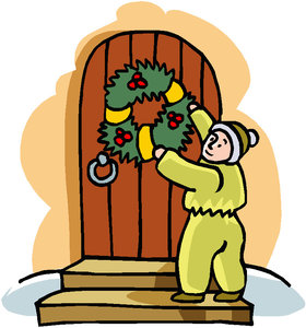 Cliparts Kerstmis Kerst kransen 