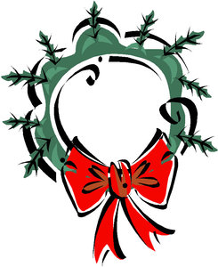 Cliparts Kerstmis Kerst kransen 