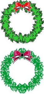 Cliparts Kerstmis Kerst kransen 