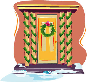 Cliparts Kerstmis Kerst kransen 