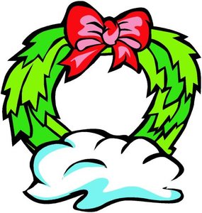 Cliparts Kerstmis Kerst kransen 