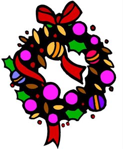 Cliparts Kerstmis Kerst kransen 