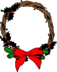 Cliparts Kerstmis Kerst kransen 
