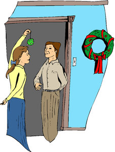 Cliparts Kerstmis Kerst mistletoe 