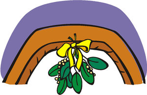 Cliparts Kerstmis Kerst mistletoe 