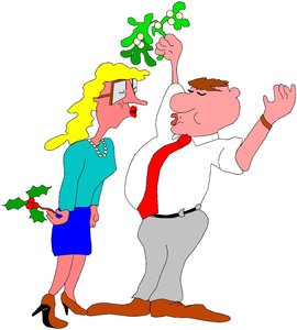 Cliparts Kerstmis Kerst mistletoe 