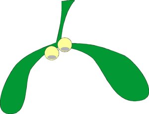 Cliparts Kerstmis Kerst mistletoe 