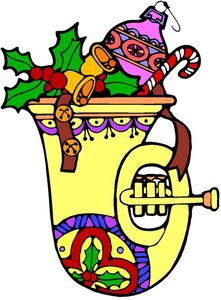 Cliparts Kerstmis Kerst muziek 