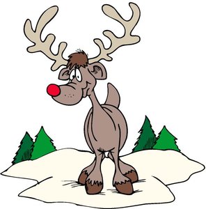 Cliparts Kerstmis Kerst rendieren 