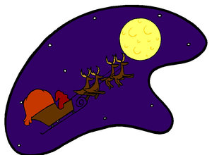 Cliparts Kerstmis Kerst sleeen 