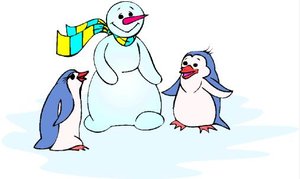 Cliparts Kerstmis Kerst sneeuwpoppen 