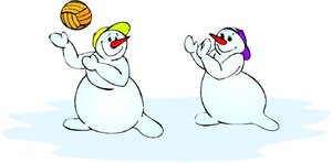 Cliparts Kerstmis Kerst sneeuwpoppen 