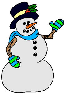 Cliparts Kerstmis Kerst sneeuwpoppen 