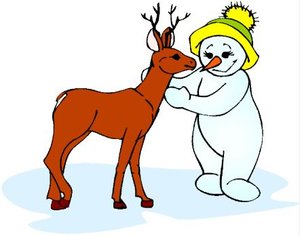 Cliparts Kerstmis Kerst sneeuwpoppen 