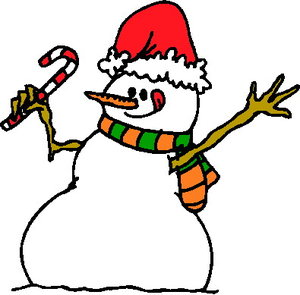 Cliparts Kerstmis Kerst sneeuwpoppen Sneeuwpop