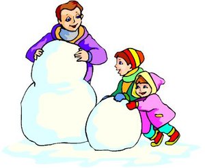 Cliparts Kerstmis Kerst sneeuwpoppen Sneeuwpret Winter Sneeuwbal