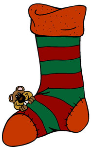 Cliparts Kerstmis Kerst sokken Kerstsok Met Een Muisje