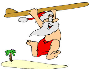 Cliparts Kerstmis Kerst sportief 