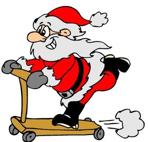 Cliparts Kerstmis Kerst sportief 