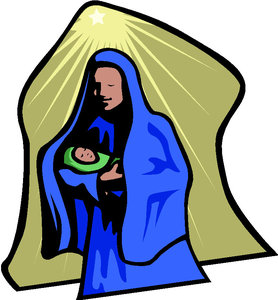 Cliparts Kerstmis Kerst stallen 